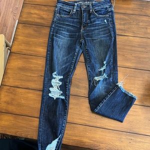 American eagle hi-rise jegging crop